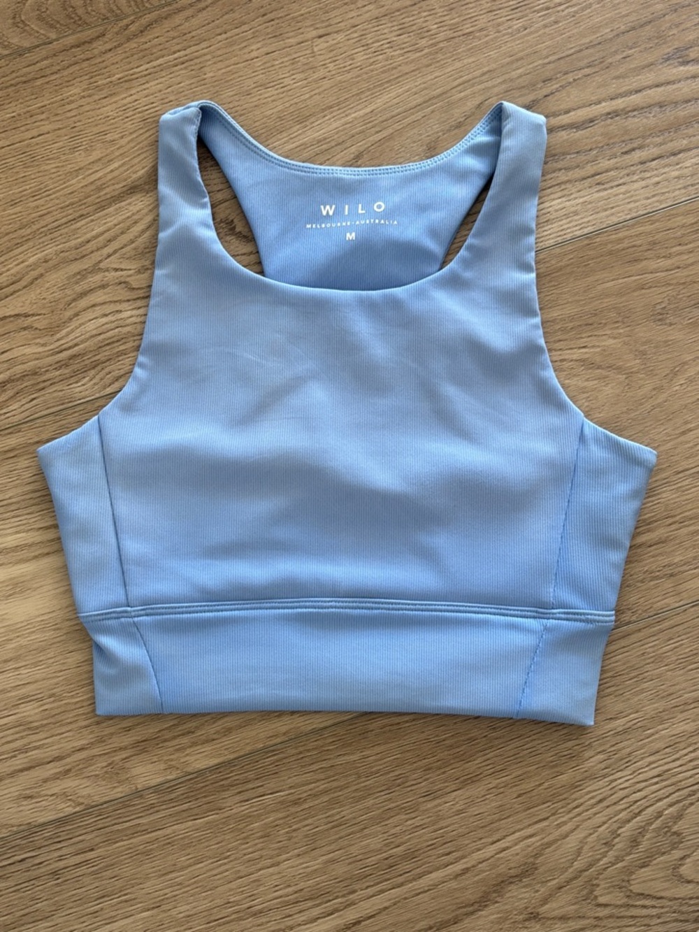 Willow Blue High-Neck Sports Bra Tank Small/Medium